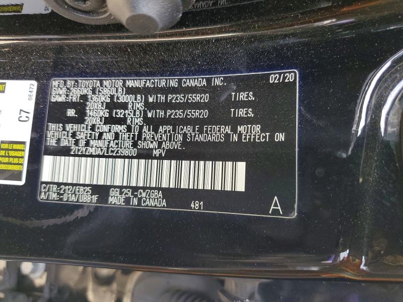 Продажа на аукционе авто 2020 Lexus Rx, vin: 2T2YZMDA7LC239800, номер лота: 50326536