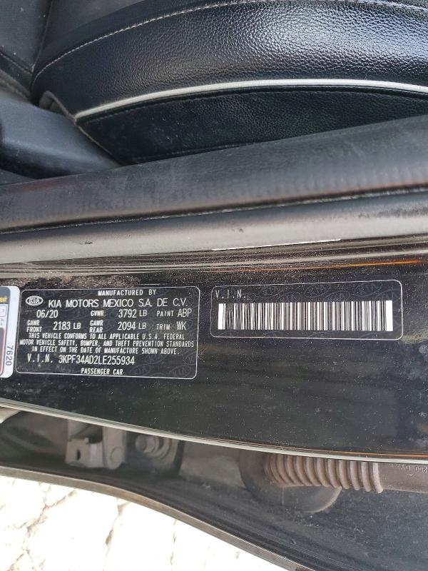 Aukcja sprzedaży 2020 Kia Forte, vin: 3KPF34AD2LE255934, numer aukcji: 49398836