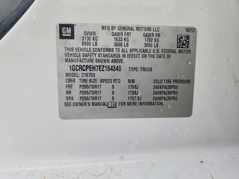 Продажа на аукционе авто 2014 Chevrolet Silverado, vin: 1GCRCPEH7EZ164340, номер лота: 50405896
