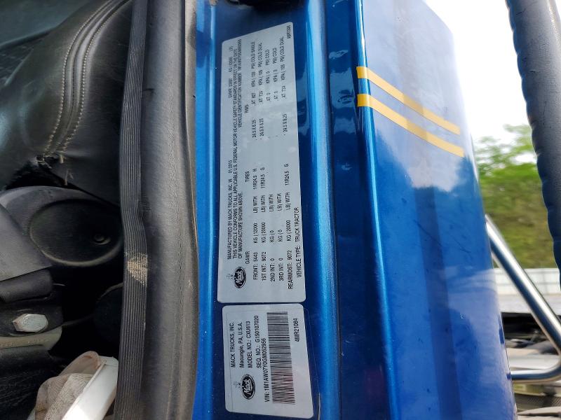 2016 Mack Cxu613 მანქანა იყიდება აუქციონზე, vin: 1M1AW07Y0GM052956, აუქციონის ნომერი: 48469226