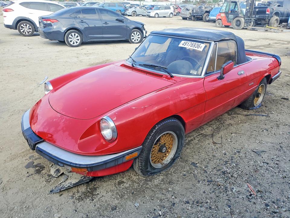 Aukcja sprzedaży 1988 Alfa Romeo Spider, vin: ZARBA5646J1062565, numer aukcji: 49176936
