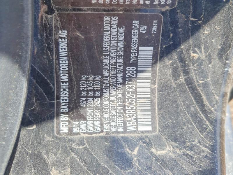 Продажа на аукционе авто 2015 Bmw 435, vin: WBA3R5C52FK371288, номер лота: 51325176
