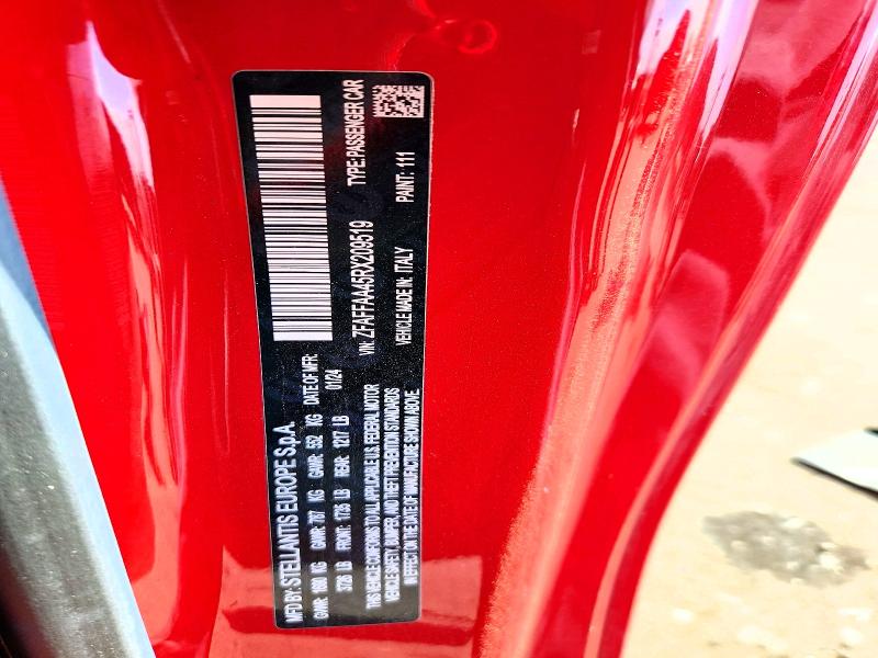 47155766 :رقم المزاد ، ZFAFFAA45RX209519 vin ، 2024 Fiat 500 مزاد بيع