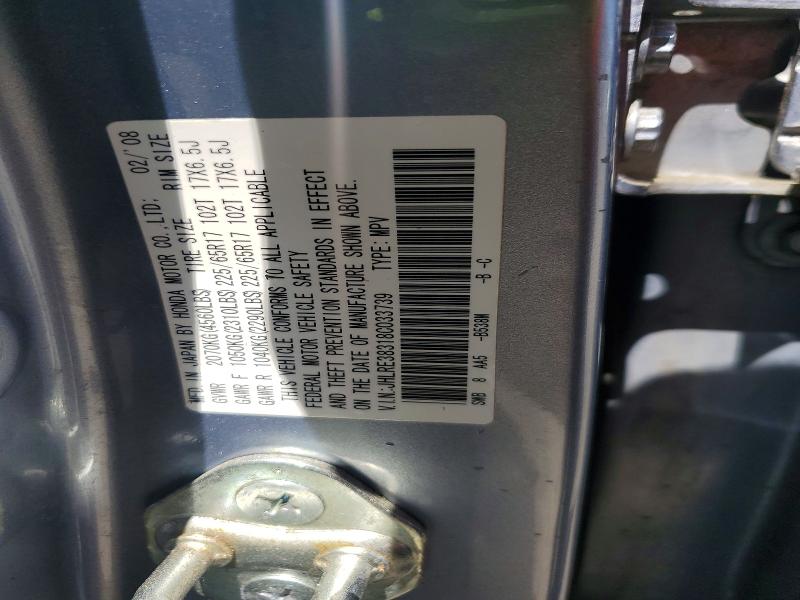 Aukcja sprzedaży 2008 Honda Cr-v, vin: JHLRE38318C033739, numer aukcji: 50289996