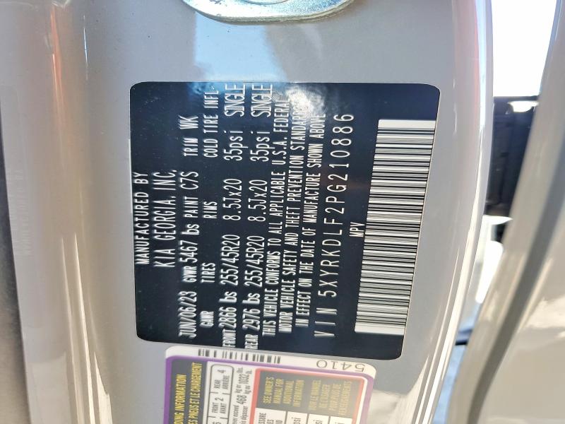 Aukcja sprzedaży 2023 Kia Sorento, vin: 5XYRKDLF2PG210886, numer aukcji: 49282826