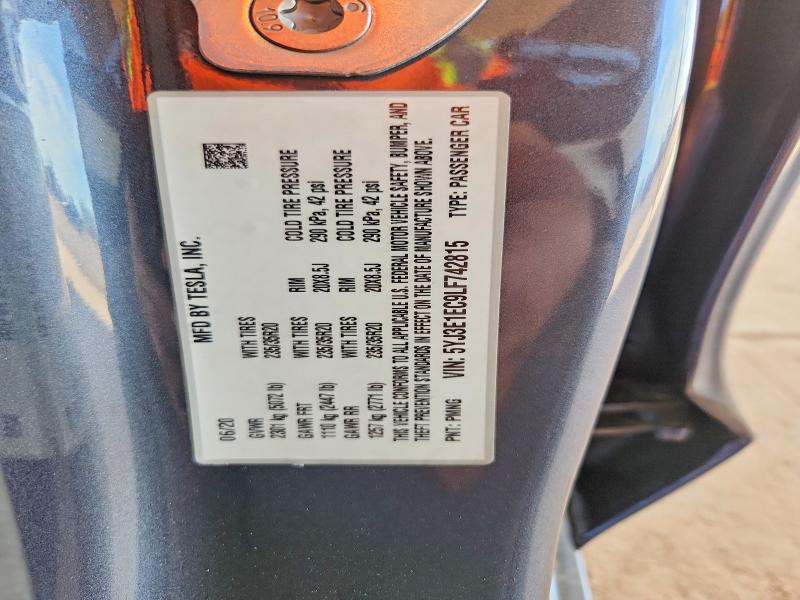 Aukcja sprzedaży 2020 Tesla Model 3, vin: 5YJ3E1EC9LF742815, numer aukcji: 51769956