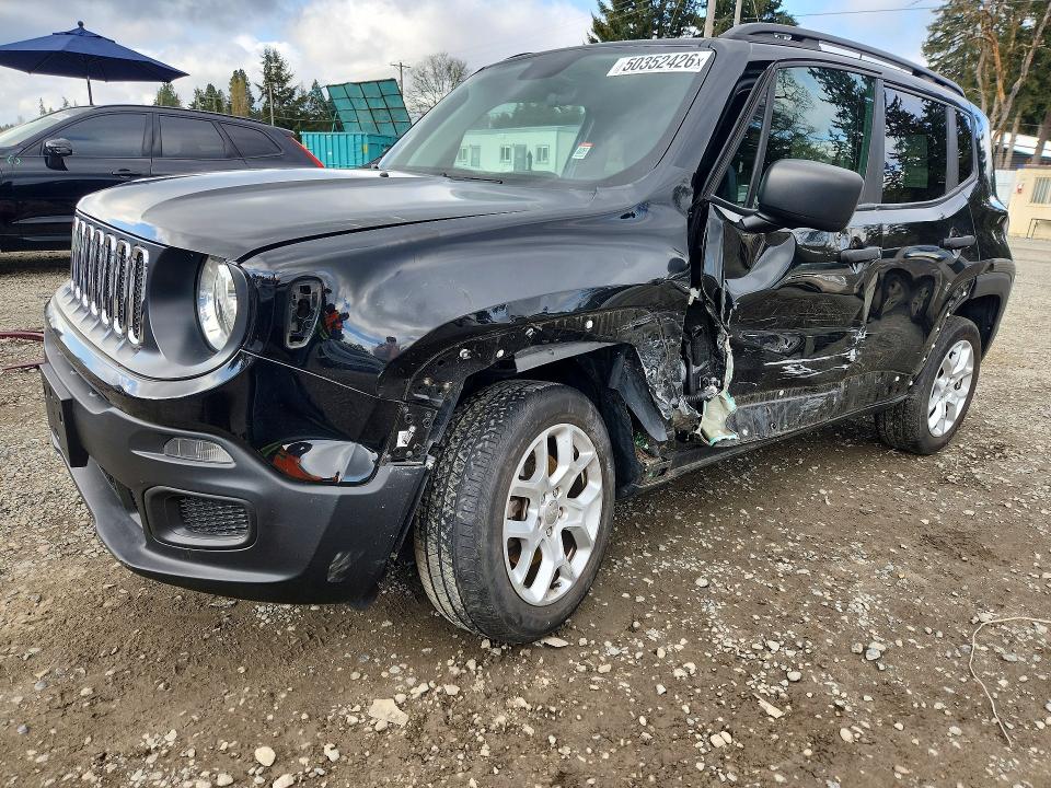 50352426 :رقم المزاد ، ZACCJBAB1JPJ06620 vin ، 2018 Jeep Renegade مزاد بيع