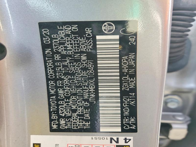 Продажа на аукционе авто 2020 Toyota C-hr, vin: JTNKHMBXXL1084891, номер лота: 49305646