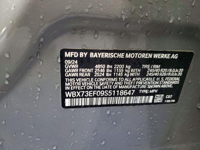 51439166 :رقم المزاد ، WBX73EF09S5118647 vin ، 2025 Bmw X1 مزاد بيع