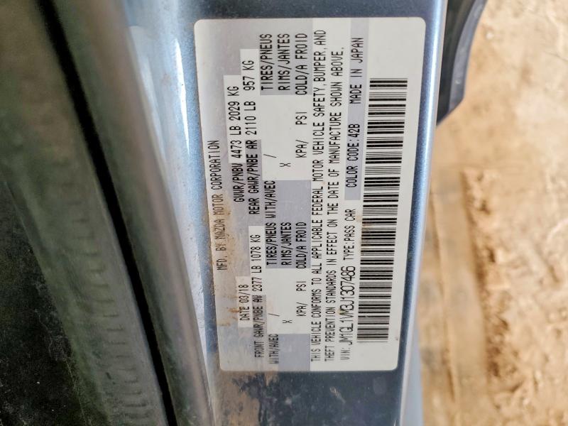 48631496 :رقم المزاد ، JM1GL1VM3J1307486 vin ، 2018 Mazda 6 مزاد بيع
