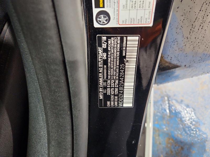 51851496 :رقم المزاد ، WDDZF4JB2JA428425 vin ، 2018 Mercedes-benz E مزاد بيع