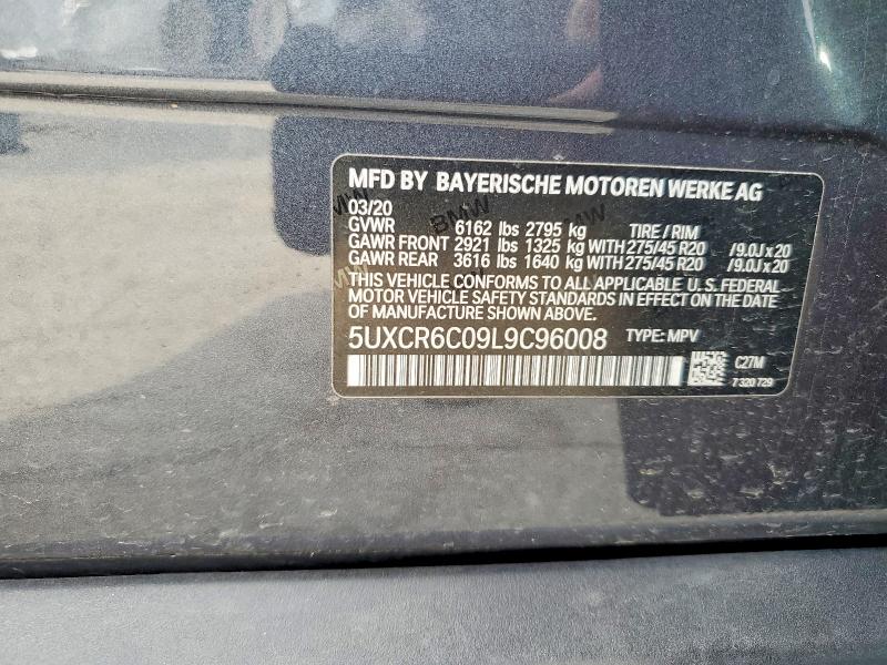 Aukcja sprzedaży 2020 Bmw X5, vin: 5UXCR6C09L9C96008, numer aukcji: 48570416