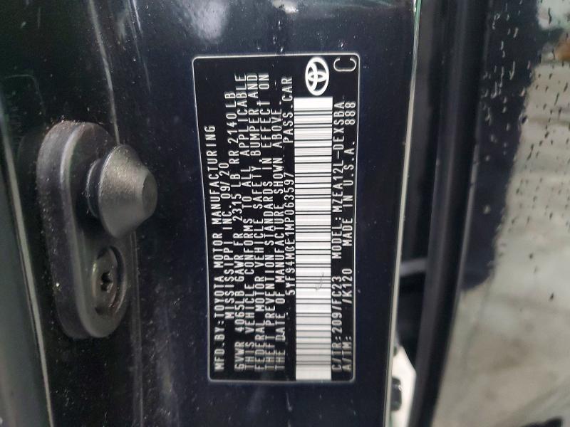 2021 Toyota Corolla მანქანა იყიდება აუქციონზე, vin: 5YFS4MCE1MP063597, აუქციონის ნომერი: 48706896