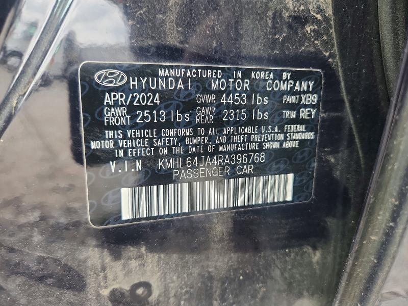 Продаж на аукціоні авто 2024 Hyundai Sonata, vin: KMHL64JA4RA396768, номер лоту: 48118796