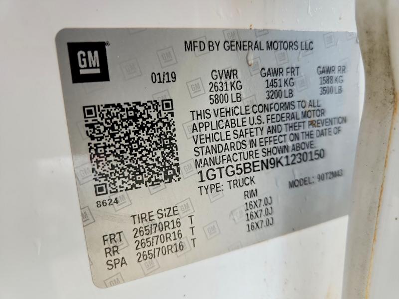 Aukcja sprzedaży 2019 Gmc Canyon, vin: 1GTG5BEN9K1230150, numer aukcji: 49596766
