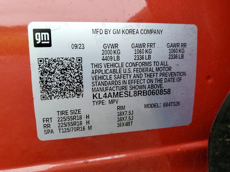 51460026 :رقم المزاد ، KL4AMESL8RB060858 vin ، 2024 Buick Encore Gx مزاد بيع