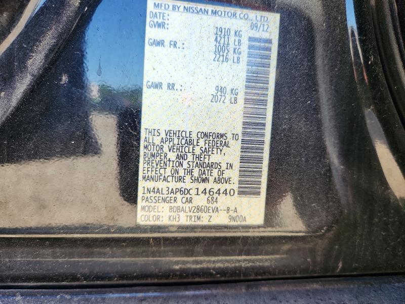 Продаж на аукціоні авто 2013 Nissan Altima, vin: 1N4AL3AP6DC146440, номер лоту: 49765136