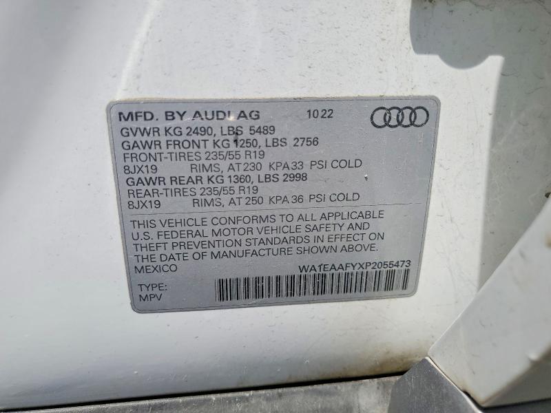 Продажа на аукционе авто 2023 Audi Q5, vin: WA1EAAFYXP2055473, номер лота: 51020466