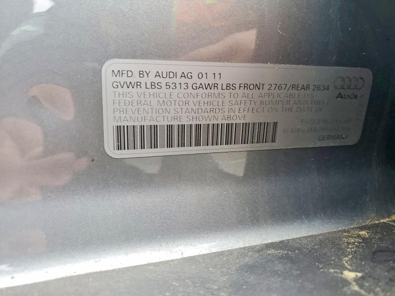 Aukcja sprzedaży 2011 Audi A6, vin: WAUFGAFB3BN054206, numer aukcji: 51677176