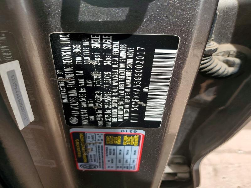 Продаж на аукціоні авто 2016 Kia Sorento, vin: 5XYPK4A55GG002017, номер лоту: 49892446
