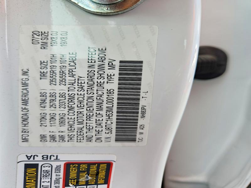 2021 Acura Rdx მანქანა იყიდება აუქციონზე, vin: 5J8TC1H53ML000185, აუქციონის ნომერი: 50725146