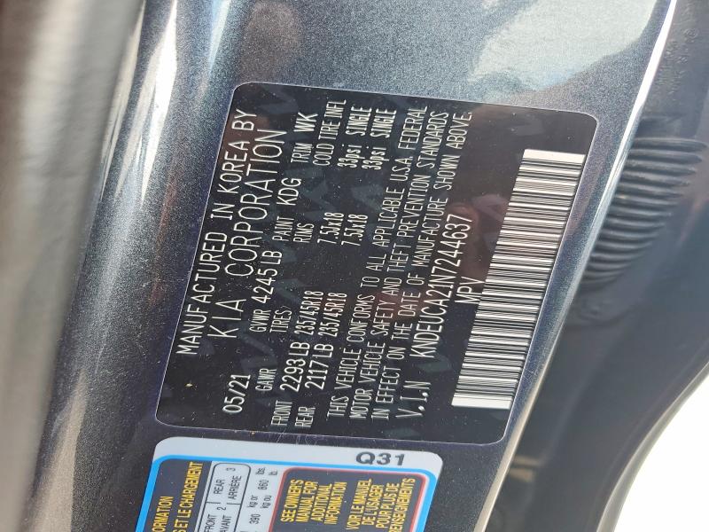 Продажа на аукционе авто 2022 Kia Seltos, vin: KNDEUCA21N7244637, номер лота: 50623226