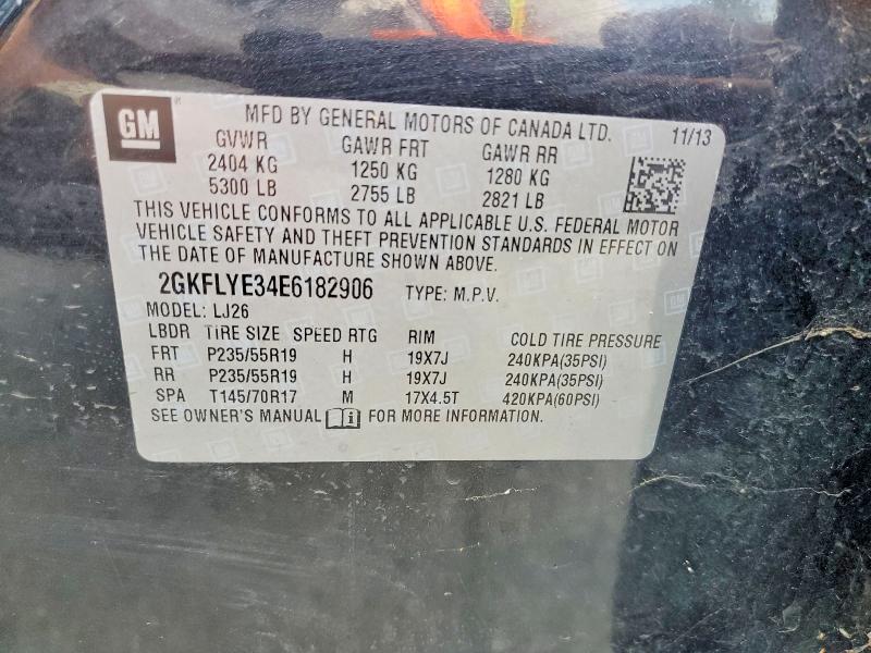 50967206 :رقم المزاد ، 2GKFLYE34E6182906 vin ، 2014 Gmc Terrain مزاد بيع