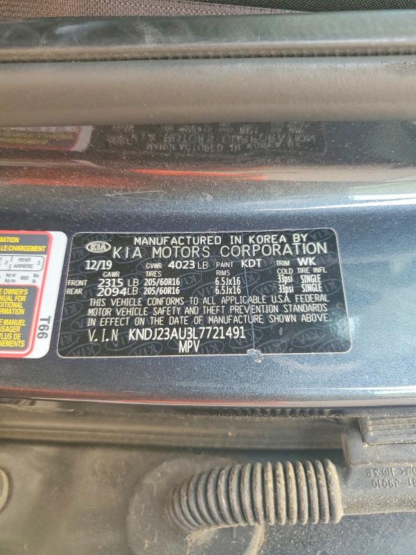 Aukcja sprzedaży 2020 Kia Soul, vin: KNDJ23AU3L7721491, numer aukcji: 50946426