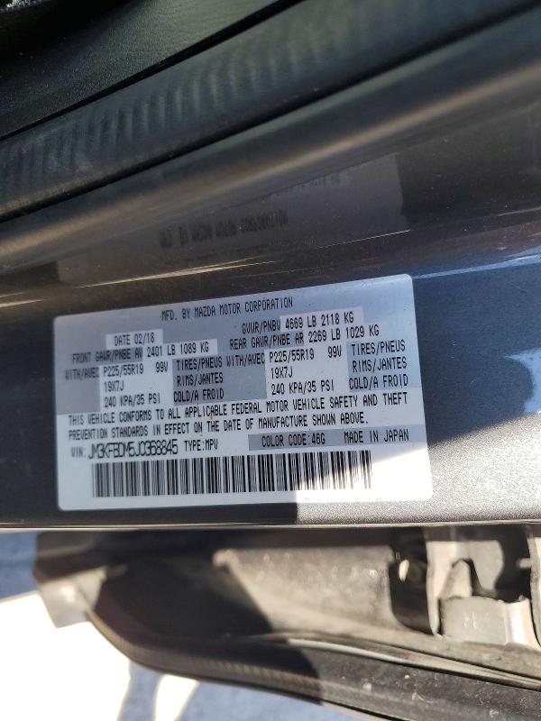 Aukcja sprzedaży 2018 Mazda Cx-5, vin: JM3KFBDM5J0368845, numer aukcji: 49041376
