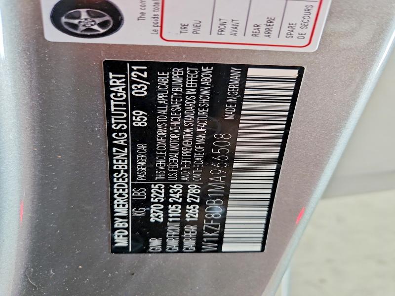 Продажа на аукционе авто 2021 Mercedes-benz E, vin: W1KZF8DB1MA966508, номер лота: 49179146