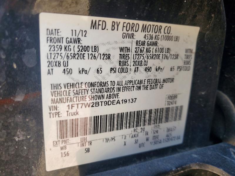 Продажа на аукционе авто 2013 Ford F250, vin: 1FT7W2BT9DEA19137, номер лота: 50734296