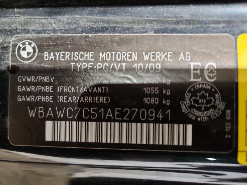 2010 Bmw 335 მანქანა იყიდება აუქციონზე, vin: WBAWC7C51AE270941, აუქციონის ნომერი: 48120656