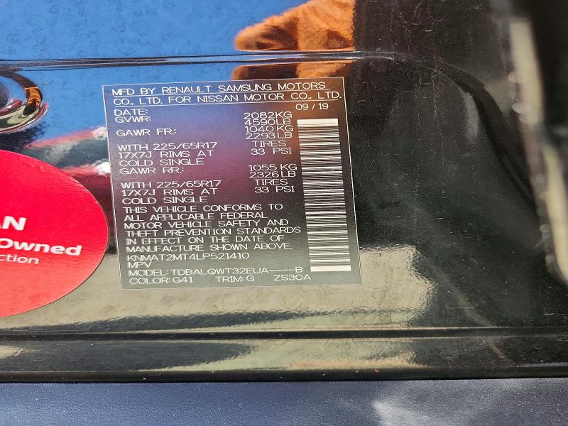 Продаж на аукціоні авто 2020 Nissan Rogue, vin: KNMAT2MT4LP521410, номер лоту: 48978796