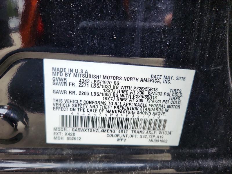Продаж на аукціоні авто 2015 Mitsubishi Outlander Sport, vin: 4A4AR4AW0FE037770, номер лоту: 48447756