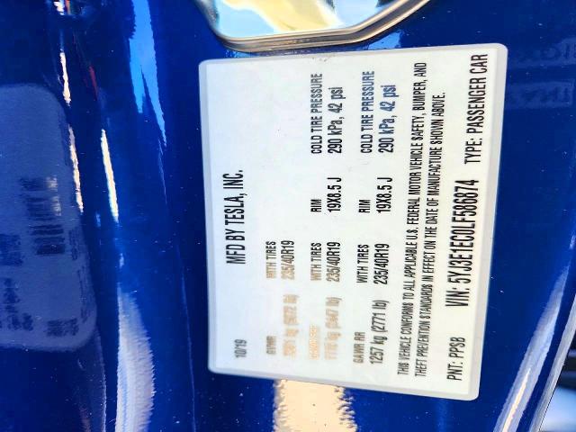 Aukcja sprzedaży 2020 Tesla Model 3, vin: 5YJ3E1EC0LF586874, numer aukcji: 49077586