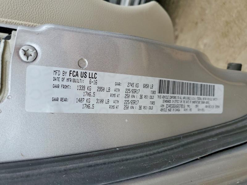 47326476 :رقم المزاد ، 2C4RDGBGXGR378518 vin ، 2016 Dodg Grand Caravan مزاد بيع