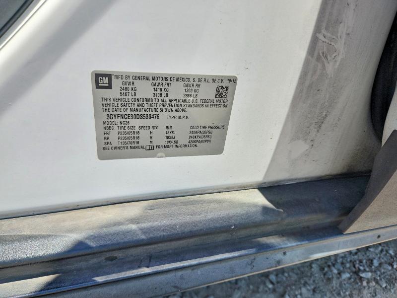 Aukcja sprzedaży 2013 Cadillac Srx, vin: 3GYFNCE30DS530476, numer aukcji: 50838306