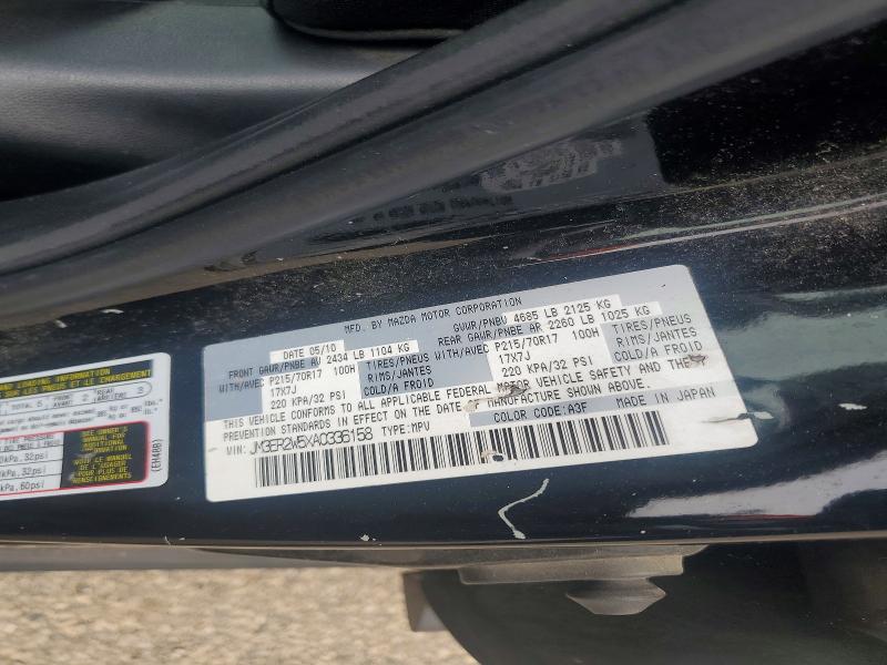 49990766 :رقم المزاد ، JM3ER2W5XA0336158 vin ، 2010 Mazda Cx-7 مزاد بيع