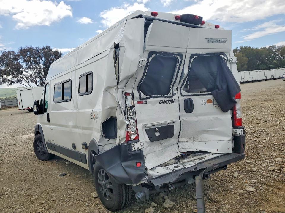 50754346 :رقم المزاد ، 3C6LRVBG3PE540624 vin ، 2023 Ram Promaster 1500 مزاد بيع