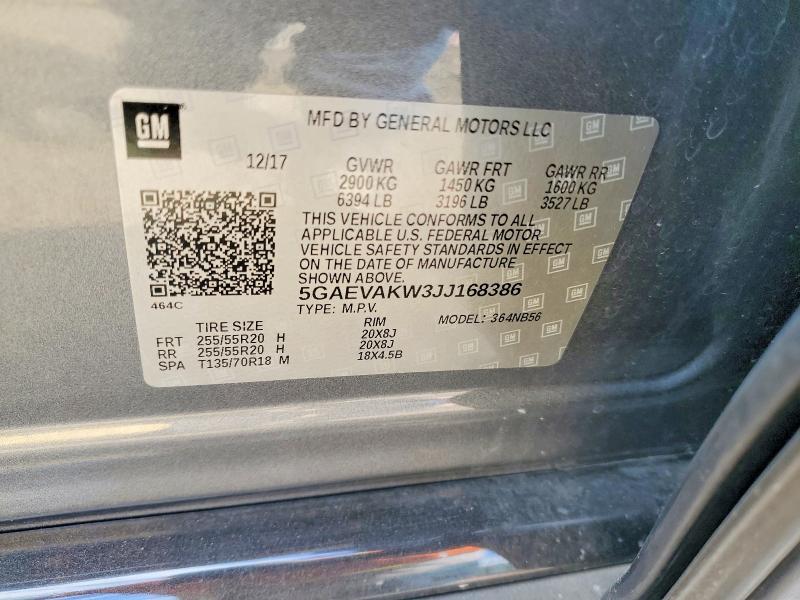 Aukcja sprzedaży 2018 Buick Enclave, vin: 5GAEVAKW3JJ168386, numer aukcji: 51306456