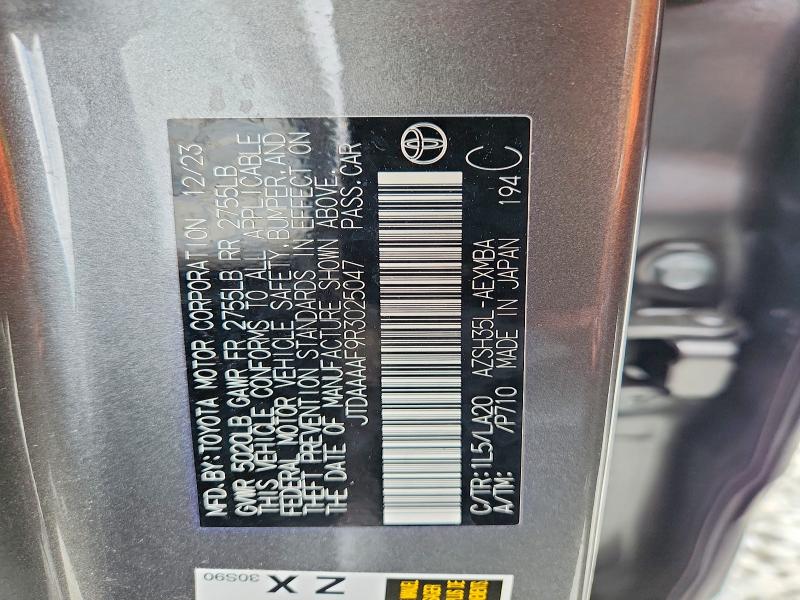 Aukcja sprzedaży 2024 Toyota Crown, vin: JTDAAAAF9R3025047, numer aukcji: 51771606