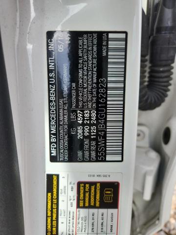 2016 Mercedes-benz C მანქანა იყიდება აუქციონზე, vin: 55SWF4JB4GU162823, აუქციონის ნომერი: 49230396