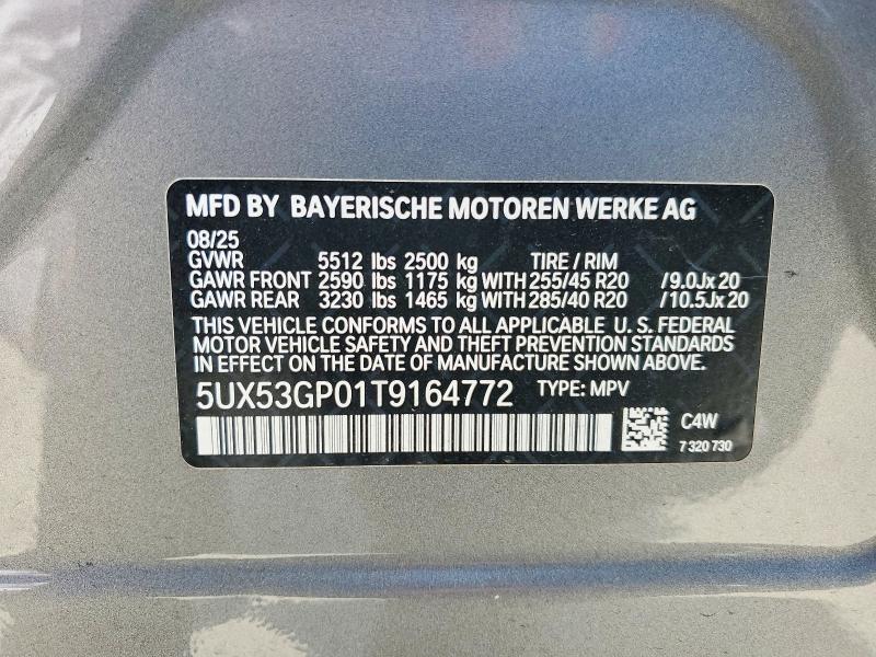 Продажа на аукционе авто 2026 Bmw X3, vin: 5UX53GP01T9164772, номер лота: 47943286