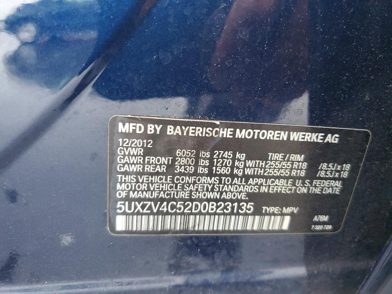Продажа на аукционе авто 2013 Bmw X5, vin: 5UXZV4C52D0B23135, номер лота: 48961736