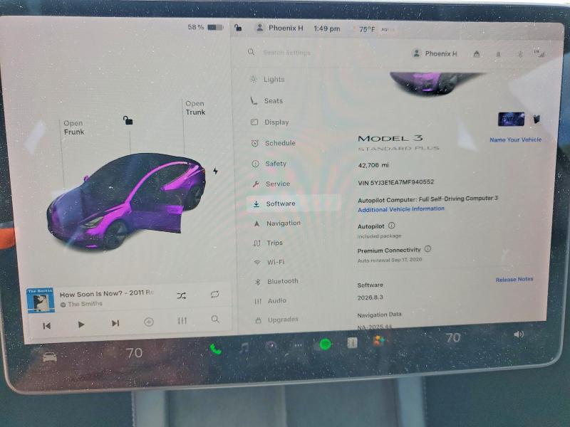 Aukcja sprzedaży 2021 Tesla Model 3, vin: 5YJ3E1EA7MF940552, numer aukcji: 48420206