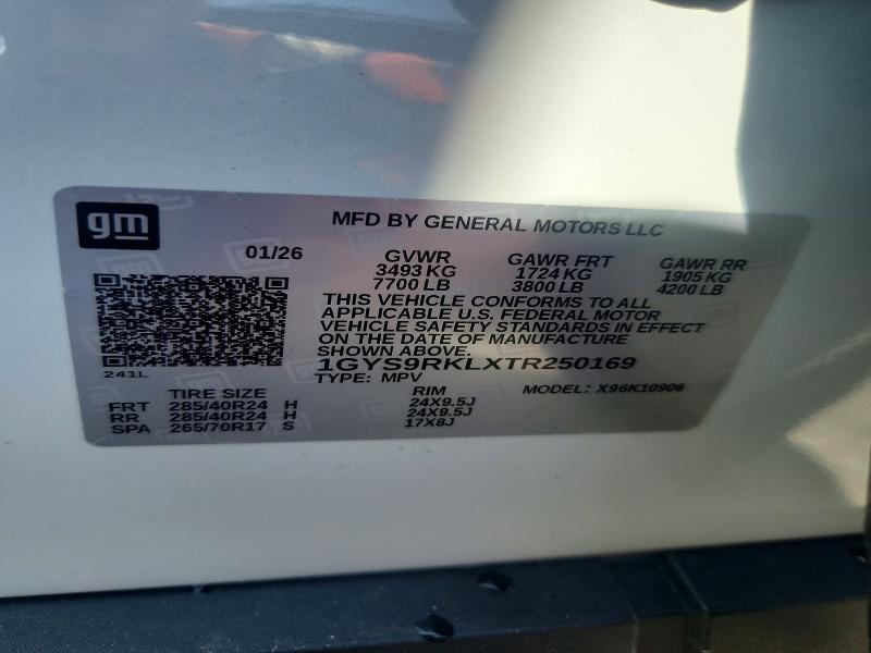 Продажа на аукционе авто 2026 Cadillac Escalade, vin: 1GYS9RKLXTR250169, номер лота: 49784116