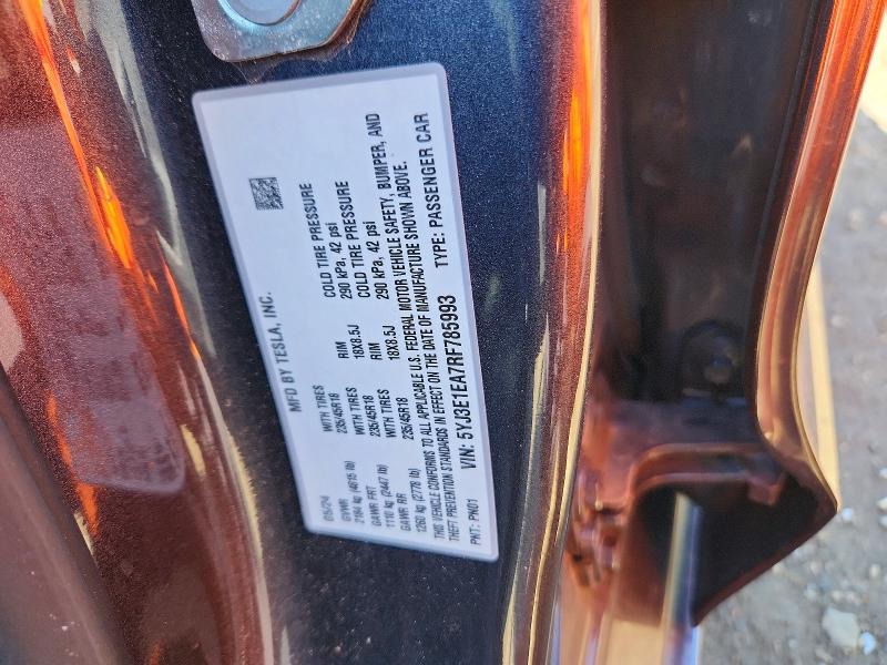 Aukcja sprzedaży 2024 Tesla Model 3, vin: 5YJ3E1EA7RF785993, numer aukcji: 51277516
