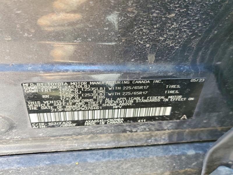 Auction sale of the 2023 Toyota Rav4, vin: 2T3P1RFV5PW376461, lot number: 49232496