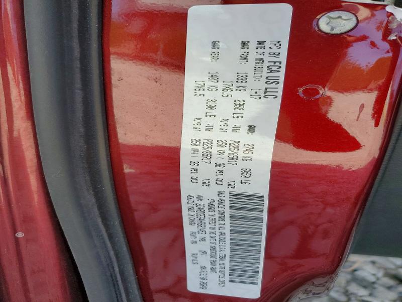 50724136 :رقم المزاد ، 2C4RDGEG4HR681453 vin ، 2017 Dodge Grand Caravan مزاد بيع