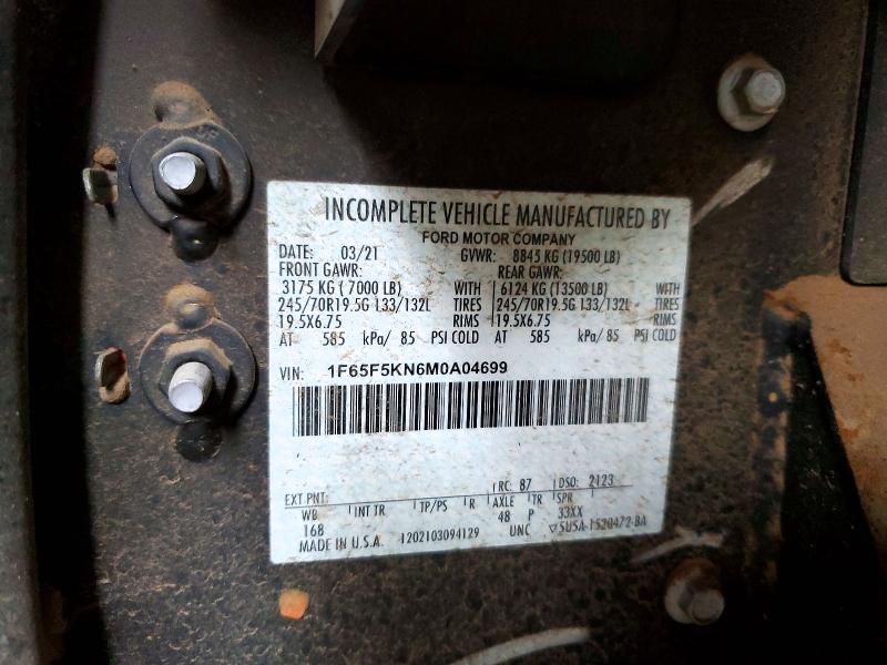 Продаж на аукціоні авто 2021 Ford F59, vin: 1F65F5KN6M0A04699, номер лоту: 47616076